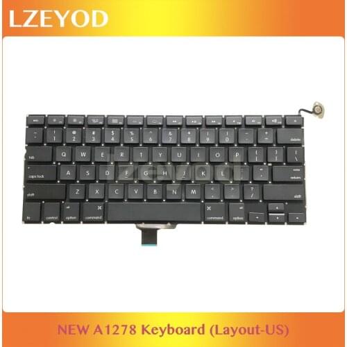 New Laptop A1278 US UK Russian Spain French Replacement Keyboard For MacBook Pro 13" A1278 2009 1010 2011 2012 Years