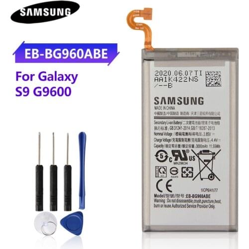 Original Phone Battery EB-BG960ABE For Samsung GALAXY S9 G9600 SM-G960 SM G960F EB-BG960ABE 3000mAh Replacement Battery