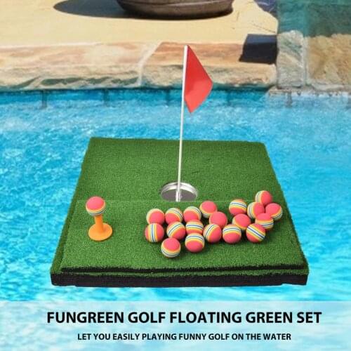 Portable Golf Training Mat For Swing Detection Batting Mini Golf Practice Training Aid Game And Gift Backyard Floating Golf Set