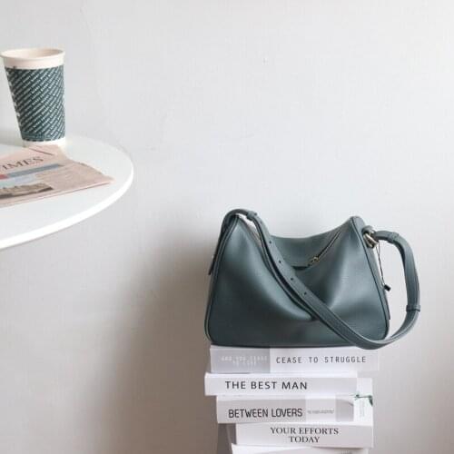 Casual Womens Bags 2020 New Imported First Layer Cowhide Underarm Bag Shoulder Diagonal Large Capacity Bag Women