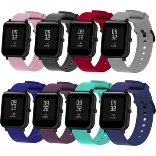 20mm Silicone Strap for Huami Amazfit Bip Youth Smart Band Sport Accessories For Amazfit Bip S/U/U Pro/GTS 2 2E 2 Mini Wristband