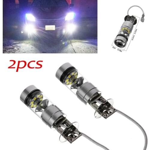 2pcs H3 LED Fog Light DC12V-24V CREs 20SMD 200W Chips Car Driving Light Lamp Bulbs Auto LED Light Car Accessory P21W BA15 1156