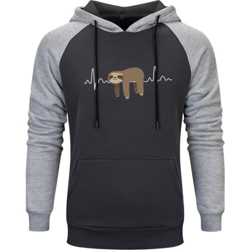 Nope Cartoon Raglan Hoody For Mens K-pop Casual Pullovers Standard Hipster Tops Clothing Loose Fit Comfortable Tracksuits Homme