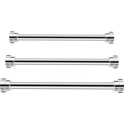 Extendable Clothes Drying Pole Stainless Steel Shower Curtain Rod Retractable Spring Tension Rod for Bathroom