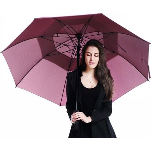 Large Umbrella Rain Women Double Layer Long Head Umbrella Super Strong Windproof Outdoor Golf Umbrellas Men Business Gift Ideas