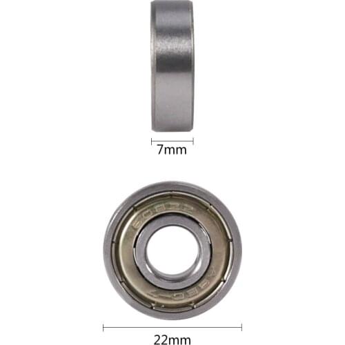 1Pieces604ZZ Double Shielded Miniature High-carbon Steel Single Small bearings Deep Groove Ball Bearing 4*12*4mm 605ZZ 5*14*5mm