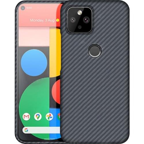 2021 New Pure Carbon Fiber Protective Case for Google Pixel 5 Pixel 5 Pixel 4A Ultra Thin Shockproof Business Phone Case