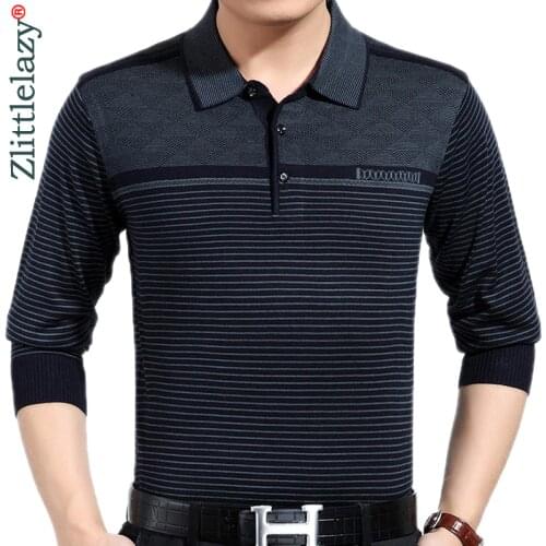2020 Brand Casual Striped Fitness Long Sleeve Polo Shirt Men Poloshirt Jersey Luxury Mens Polos Tee Shirts Dress Fashions 81015
