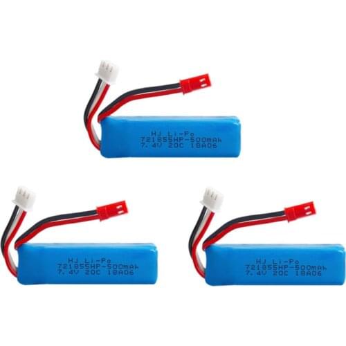 2s 7.4v 500mAh Lipo Battery for WLtoys A202 A212 A222 A232 A242 A252 4WD Remote control high speed toy cars spare parts