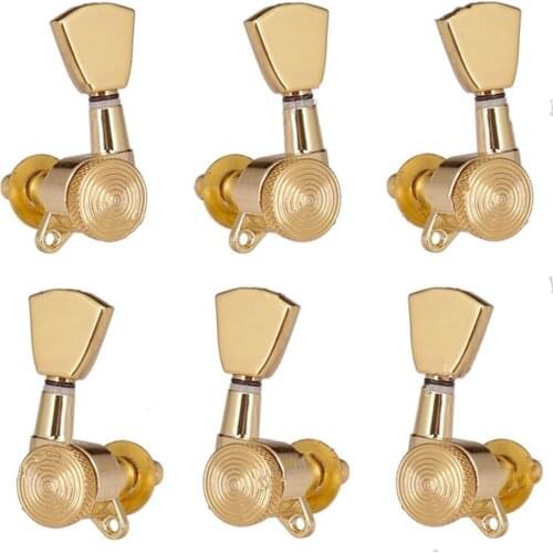 3R3L Gold Locked String Guitar Tuning Pegs keys Tuners Machine Heads for Acoustic Electric Folk Guitar accessories parts