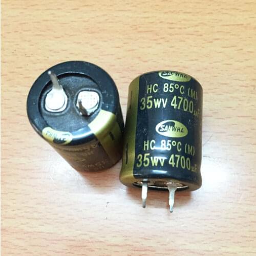 35v 4700uf +/- 20% 100% Original New HC Capacitance Audio Electrolytic Capacitor Radial 22x30mm