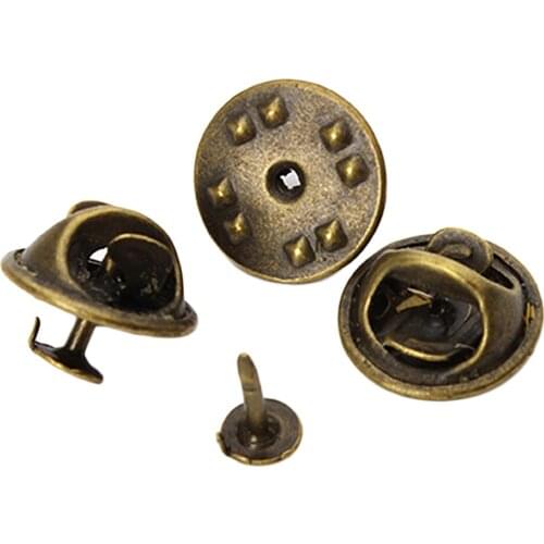 50 Sets Butterfly Pinch Clutch Badge Insignia Clutches Pins Backs Tie Tacks