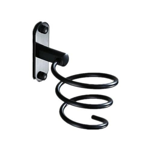 Space Aluminum Bathroom Hardware Pendant Black Hair Dryer Holder Modern Bathroom Towel Set Bathroom Shelf Black Hair Dryer Rack