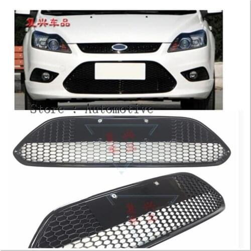 Car-styling ABS chrome front rear fog lamps cover trim For Ford Focus 2013 2014 Grille Around Trim Racing Grills Trim
