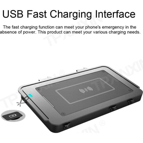 Car Wireless Charger for Volkswagen T-Roc 2018 Volkswagen Teramont Intelligent Infrared Fast Sensitive Charging Phone Holder