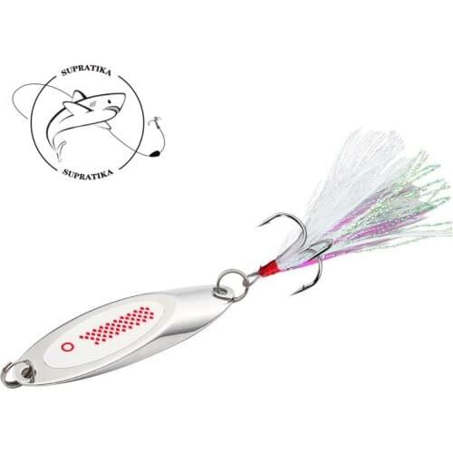 Bionic Sequins Lures With feathers Anti-Corrosion Fishing Lure Hard Bait Freshwater Artificial High Quality Metal Fishing Bait