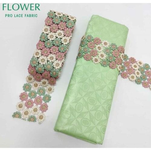 Colorful 3D Vintage Guipure Ribbon For Crafts And Bazin Riche Fabric Gambia Women Sewing Party Clothing Swiss Voile Lace Fabrics