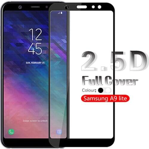 Colorful Full Coverage Tempered Glass For Samsung A9 Star lite 6" A6050 A6058 Screen Protector Film Glass Phone Guard Sheild
