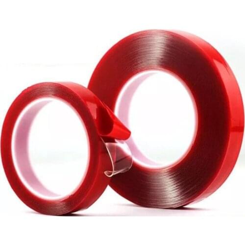 3meter/10meter Traceless Double-Sided Transparent tape Acrylic Adhesive Tape waterproof Washable Reusable tapes Universal