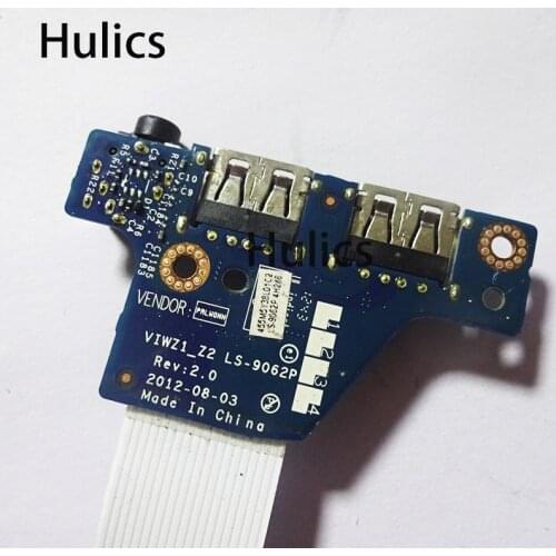 Hulics Original for Lenovo Z500 P500 Z500T Z400 P400 Z400T Laptop USB Cable Audio Sound Card Board VIWZ1_2 LS-9062P