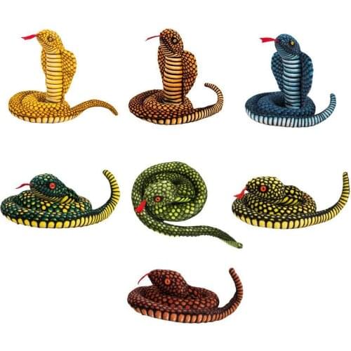 Simulation Snake Plush Toys Giant Snake Animals Python Soft Stuffed Dolls Bithday Gifts Childrens Toys Home Decor