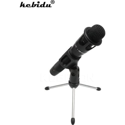 Kebidu New Microphone Condenser Kit Sound Studio Recording Wired Microphone Mic With Stand Mount For Braodcasting KTV Karaoke