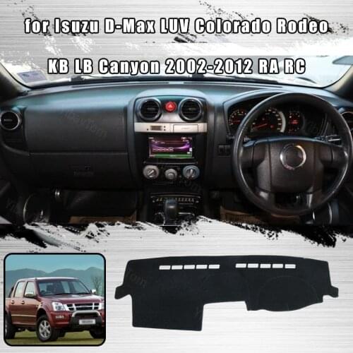 Car Dashboard Cover Dash Mat for Isuzu D-Max LUV Colorado Rodeo KB LB Canyon 2002-2012 RA RC Auto Non-slip Sun Shade Pad Carpet