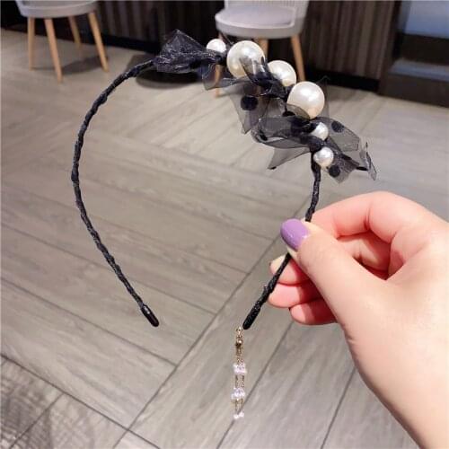 Colorful Rhinestone Stars Flower Leaf pearl Hair Hoop Headband Hairband for Women Girls Bezel Hair Band Hair Accessories
