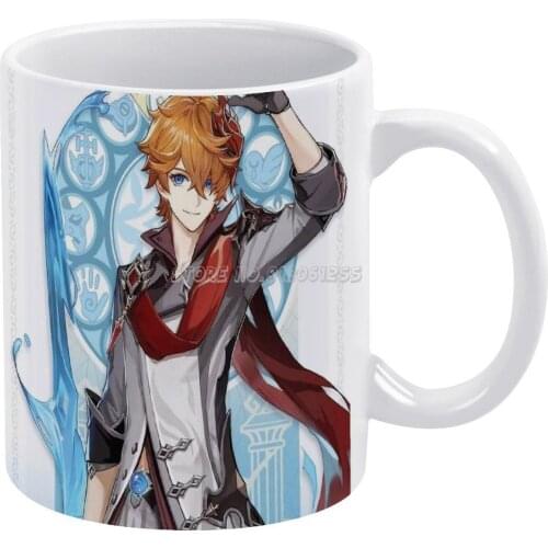 Genshin White Mug Vintage Mug New Unisex Size Mug Genshin Genshin Tartaglia Genshin Tartaglia Peeker Qiqi Genshin Pc