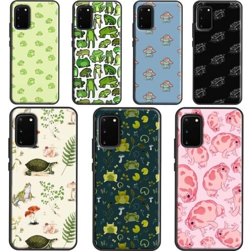 Cute Cartoon Frog Collage Phone Case For Samsung Galaxy S21 S20 Ultra S8 S9 S10 Plus Note 10 Note 20 9 S20 FE Cover