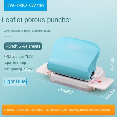 Loose-Leaf Porous Puncher Suitable for A4b5a5 Loose-Leaf Notebook Inner Page Puncher