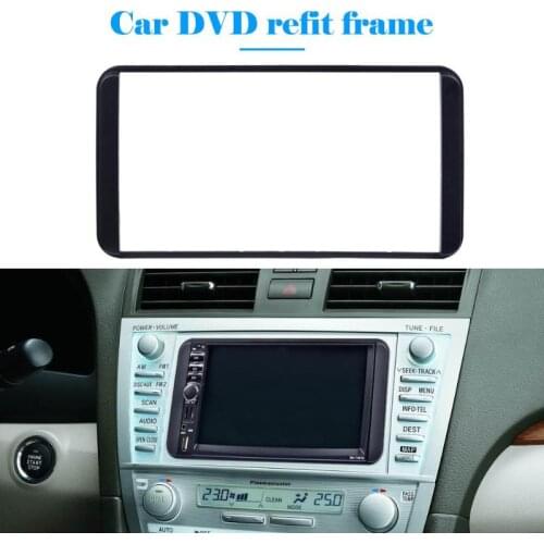 2 Din Frame Car Stereo Radio Fascia Panel DVD Player Trim Kit for Toyota Camry Vios Corolla Wish Audio Cover Frame
