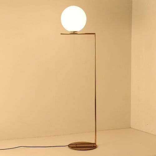 Nordic led glass floor lamp tripot lamparas de pie fixture living room kitchen