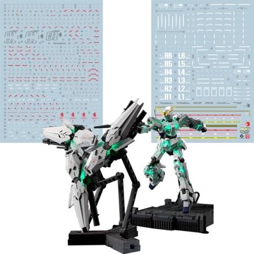 Gunpla MGEX Unicorn Water Sticker Ultra HD Version
