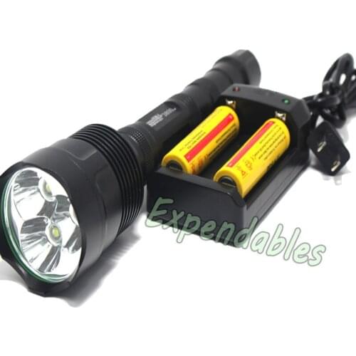TrustFire XM-L T6*3 LED Flashlight 3800 lumens 5-Mode LED Flashlight Torch by 18650 5000mah battery