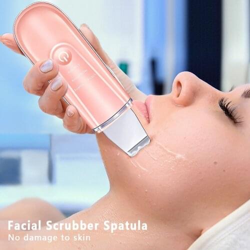 Ultrasonic Face Massager Facial Cleansing Machine Peeling Shovel Face Beauty Scrubber Skin Care RF Lift Machine For Woman
