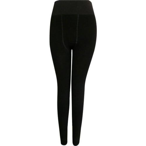 2019 Winter Women Warm Velvet Leggings Black Cotton High Waist Fashion Velvet Spandex Thin Legging Women U049