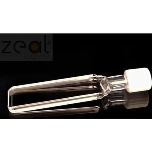 1PCS Quartz Cuvette 1mm 2mm Plug Screw Cap 2 Two-sided 49*3.5*12.5mm 0.25ml