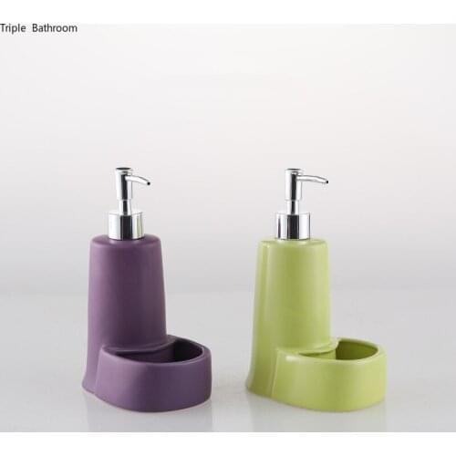 Nordic Shower Gel Shampoo Bottles Ceramic Portable Home Hand Sanitzer Holder Liquid Soap Dispenser Bathroom Accessories