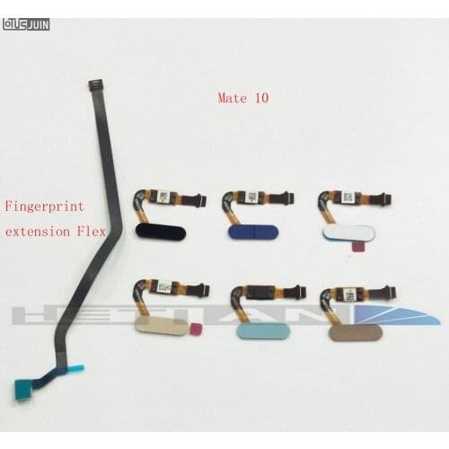 1pcs touch ID Fingerprint Sensor scanner Home Return+Fingerprint extension Flex Cable Ribbon for Huawei Ascend Mate 10