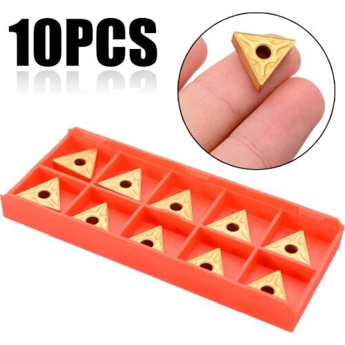 10Pcs/Box TNMG160404 Lathe Turning Tool CNC Carbide Inserts Cutting Blade 16x5mm For Turning Tool Lathe Milling Tool