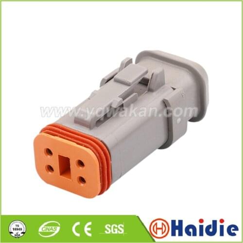 2sets 4pin auto wiring harness plug cable electric plug connector DT06-4S-E008