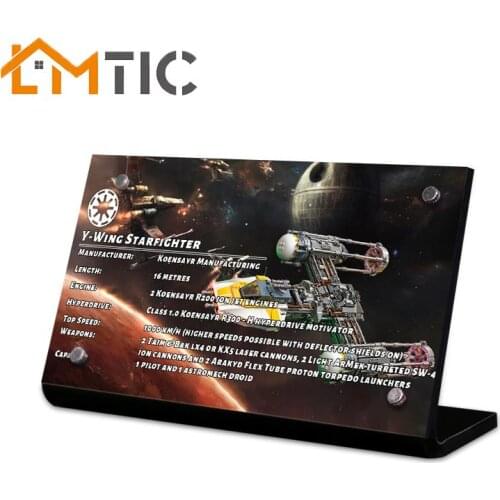 Acrylic Display Stand Brand For Y-Wing 75181 Fighter Model Creator Building Block Bricks For Childrens Toys Gift