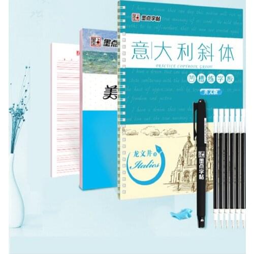 English Copybook Alphabet Word Letters Handwriting Repeat Practice Copybook Children Groove Italian Italics Exercise Book