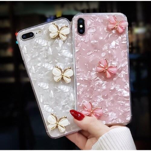Glitter 3D butterfly Clear Soft Phone Case For iPhone XR Coque For iphone 11 Pro max 6 6S 7 Plus 8 plus X XS max cover Jelly