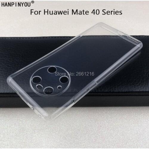 For Huawei Mate 40 Pro Plus Mate40 RS Porsche 5G New Ultra Thin Soft TPU Silicon Gel Transparent Camera Protect Case Back Cover