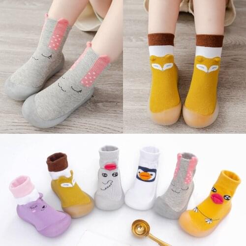 Baby Shoes Girls Baby Boy Toddler Sock Shoes Non-slip Baby Girl Cotton Floor Socks Shoes Baby Cartoon Socks