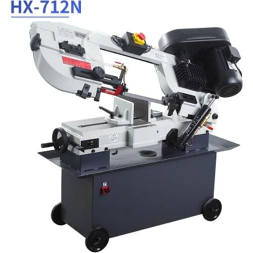 HX-712N Band Saw Machine Steel Cutting Machine Household Angle Bevel Cutting Heavy-duty High-power Profile Metal Square Tube