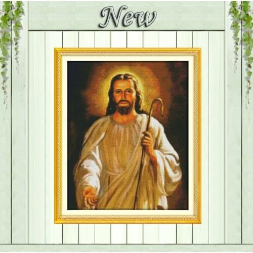 Jesus Christian faith diy painting home Decor pattern print on canvas DMC 11CT 14CT kits Cross Stitch embroidery needlework Sets