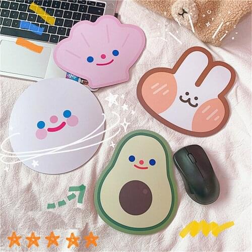 Cute Smile Cloud Anime Mouse Pad Kawai Personality Creative Mini Computer Avocado Mat Education & Office Supplies